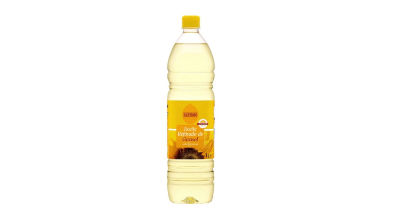 Aceite refinado de girasol de Hacendado. Mercadona Aceite refinado de girasol de Hacendado. Mercadona