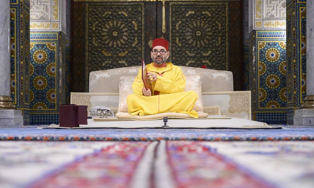 El rey de Marruecos, Mohamed VI, en una ceremonia religiosa. EP