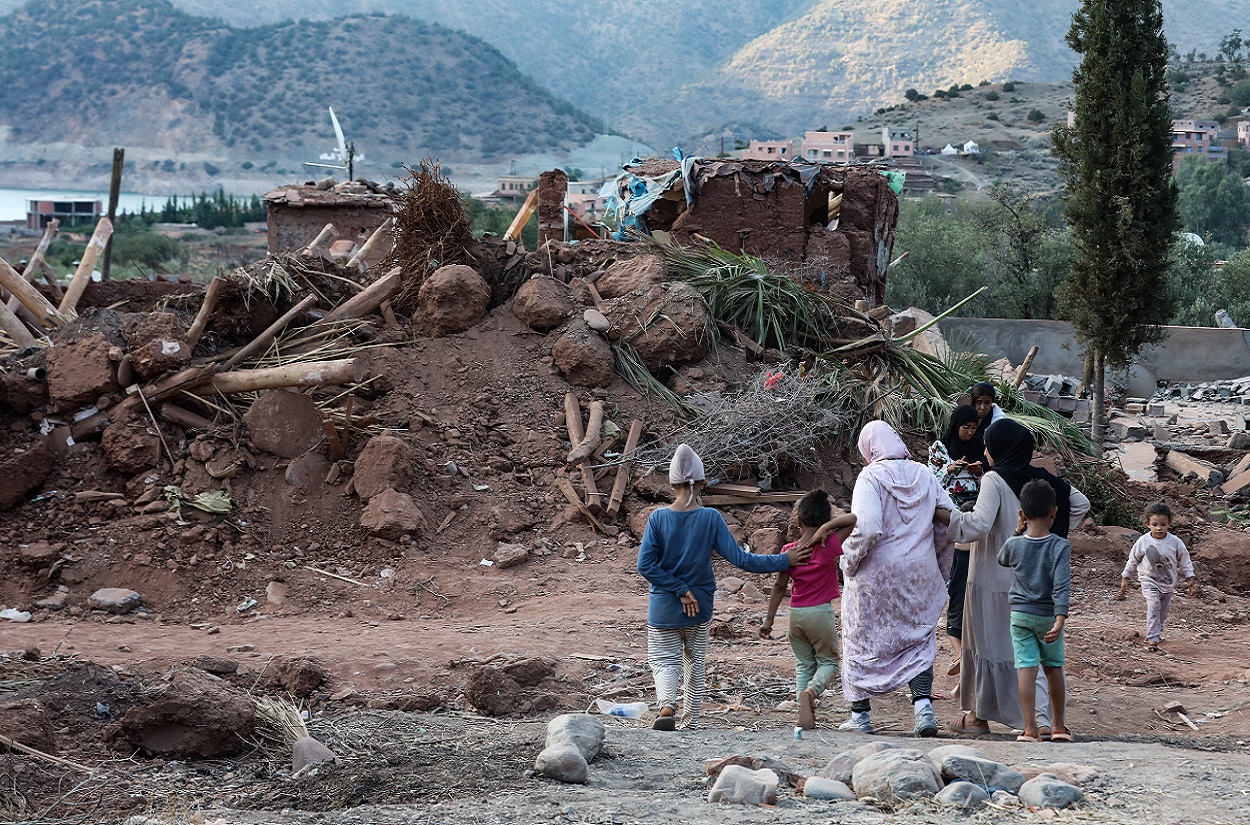 Imagen del terremoto de Marruecos. EP