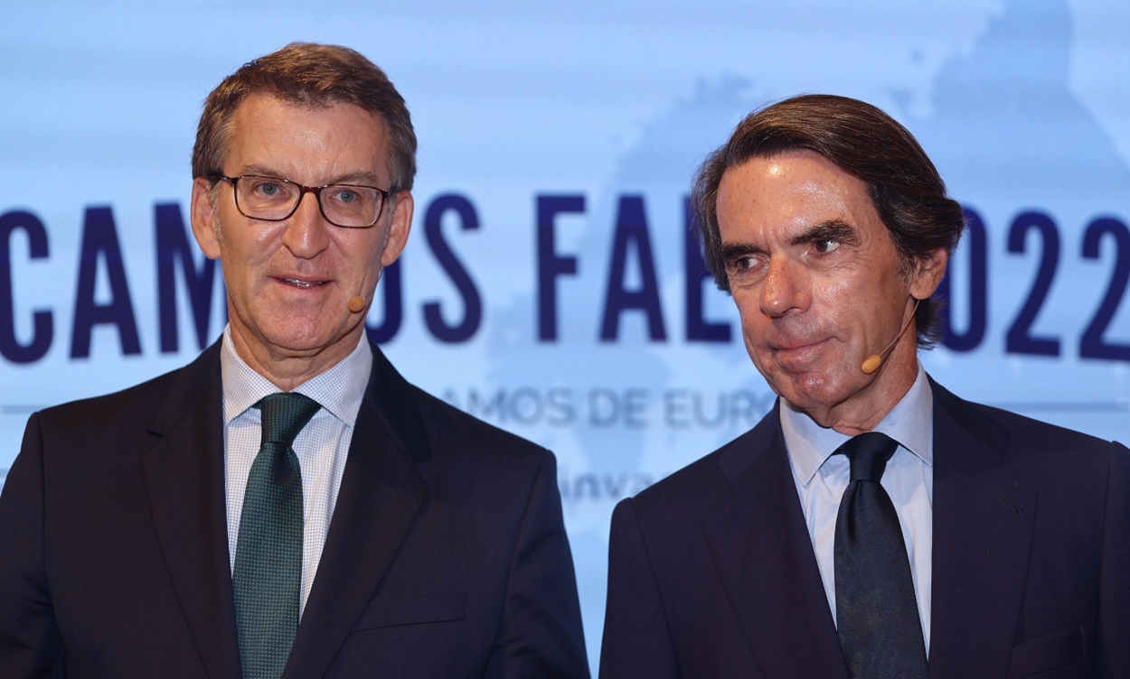 Feijóo no condena el golpismo de Aznar. EP