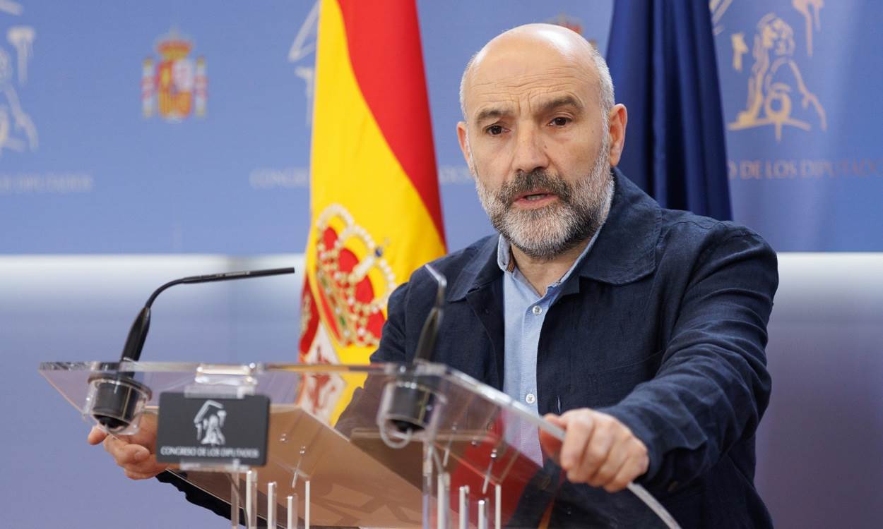 El diputado del BNG Néstor Rego, en el Congreso. EP