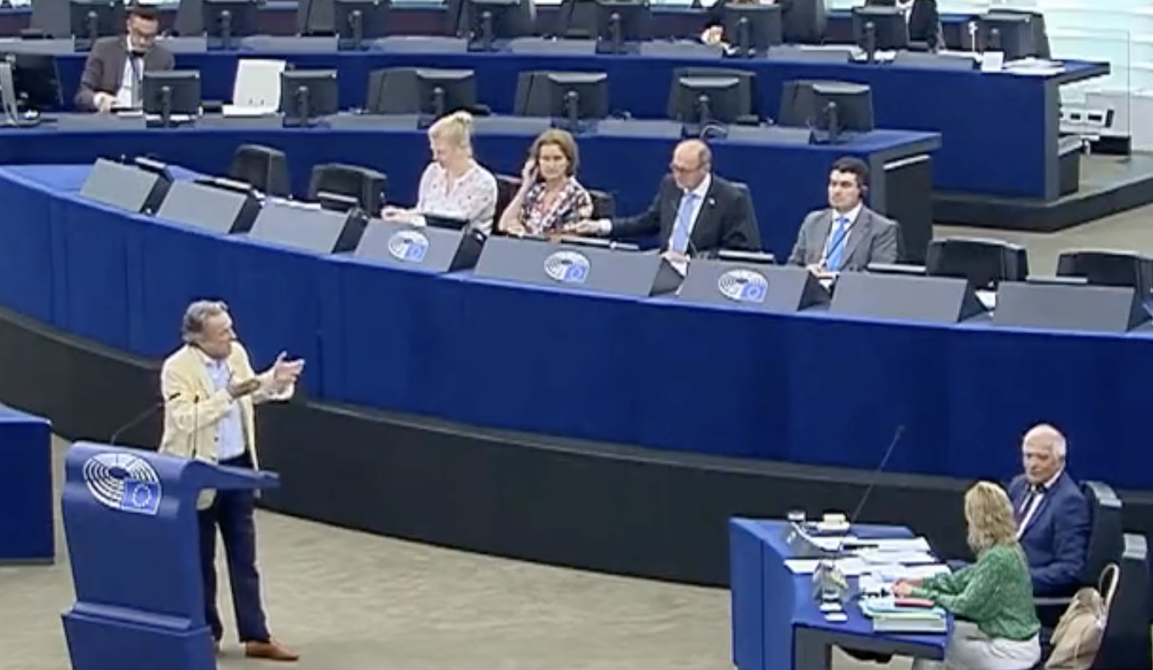 Hermann Terstch en el Parlamento Europeo. EP