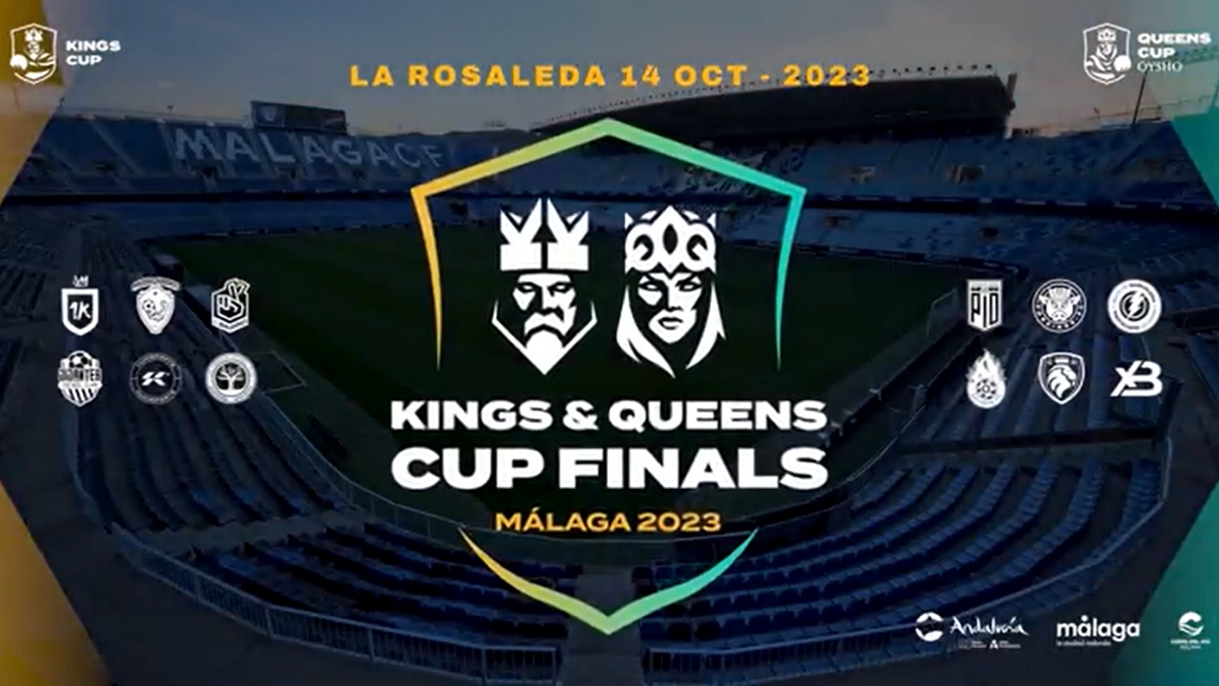 La Rosaleda, estadio de las finales de la Kings y Queens Cup