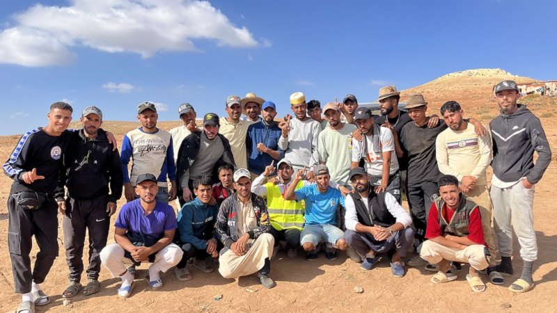 Juventud de la aldea de Tagadirt, en Marruecos. Gonzalo Wancha