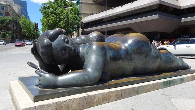 Escultura de Fernando Botero en la plaza Colón de Madrid. EP.