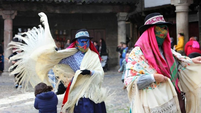 Imagen del Carnaval Patahenos que se celebra el pueblo salmantino de La Alberca. laalberca.com