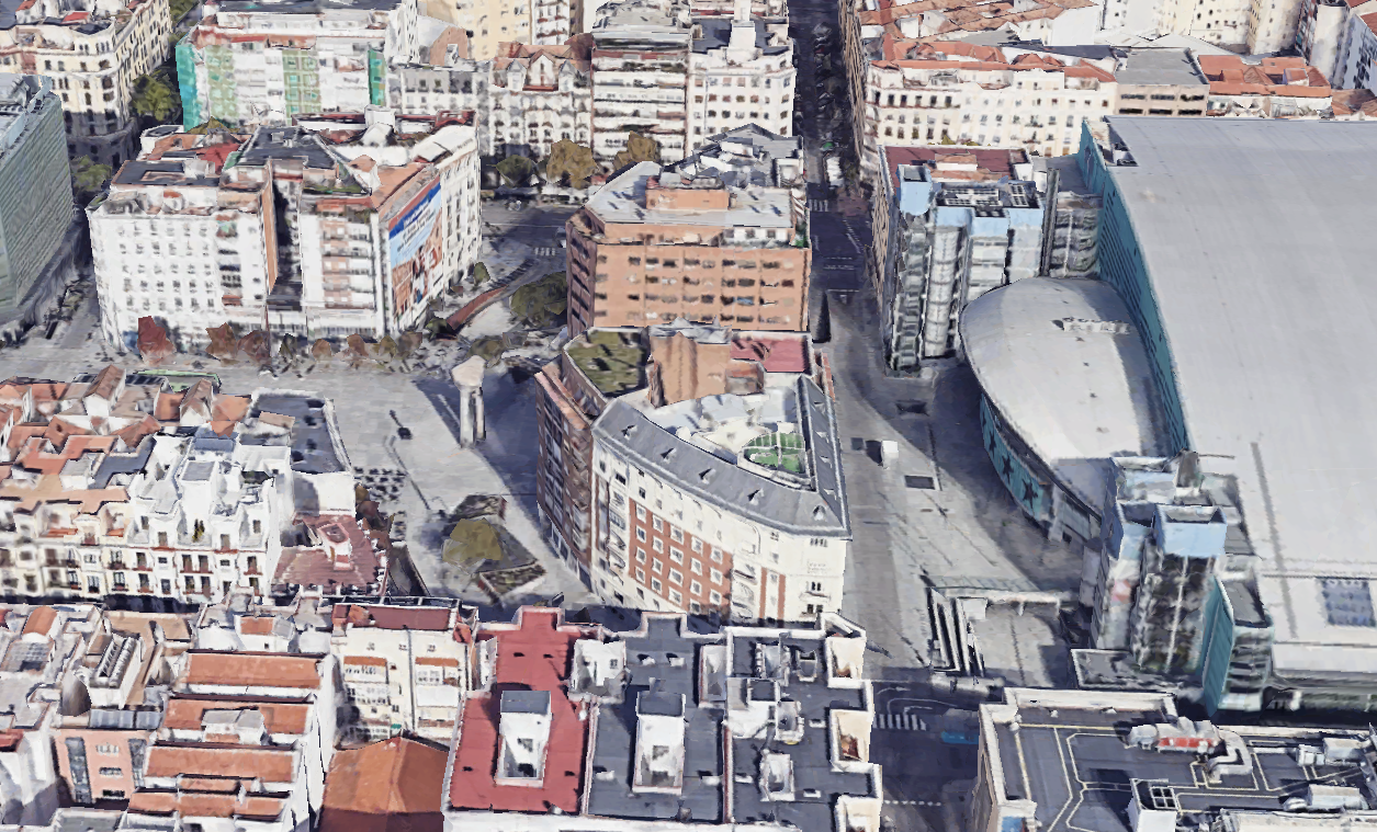 Plaza de Felipe II. Google Earth