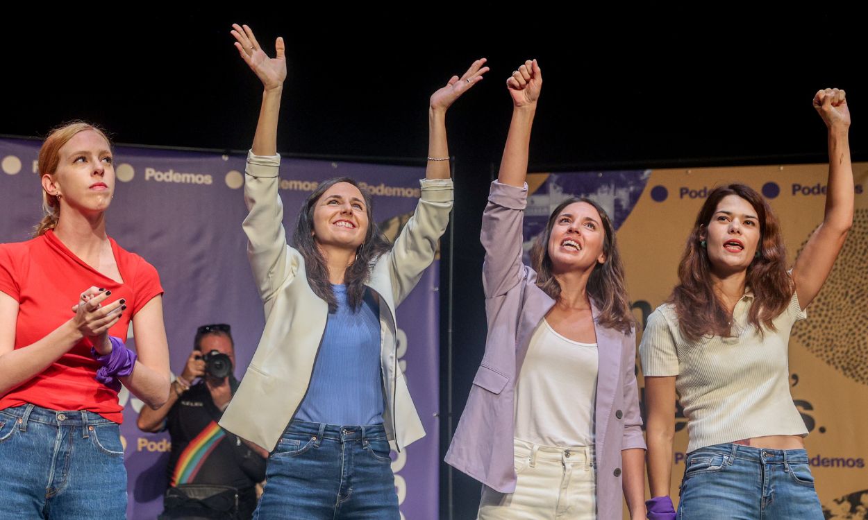 Acto de Podemos, en el Teatro Fernando de Rojas, CBA, a 16 de septiembre de 2023