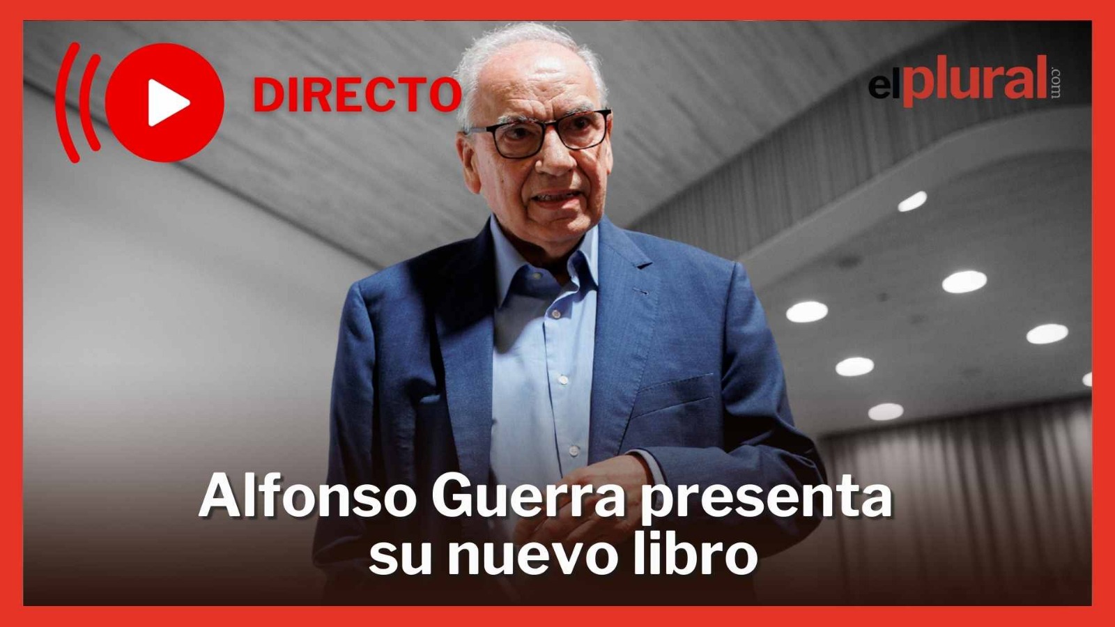 Alfonso Guerra presenta su nuevo libro. ElPlural.com