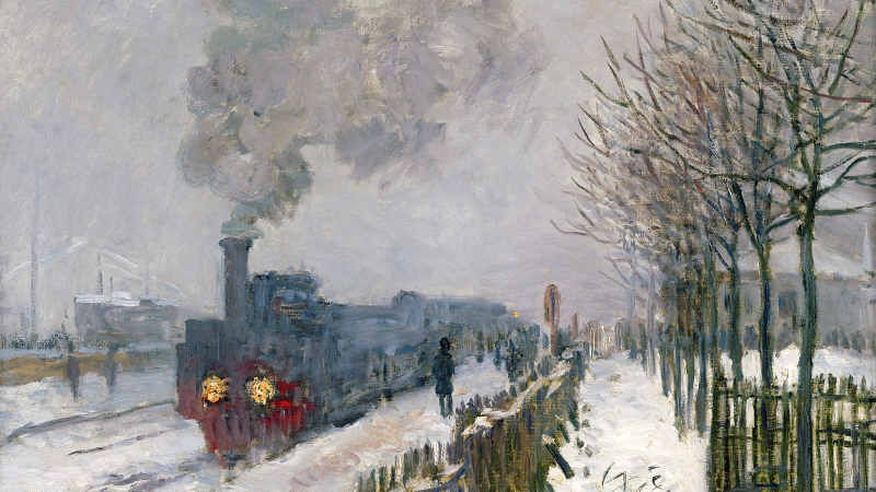 'El tren en la nieve. La locomotora', de Monet. Musée Marmottan.