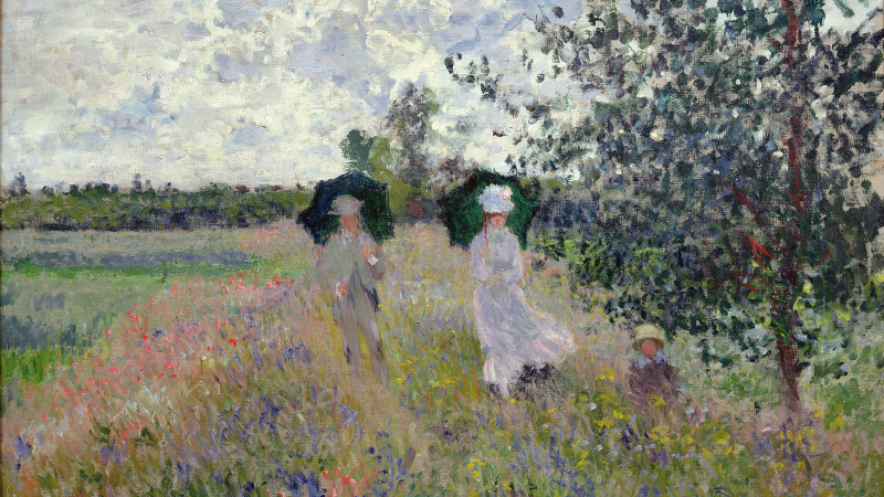 'Paseando cerca de Argenteuil' (Claude Monet, 1875). Musée Marmottan Monet, París.