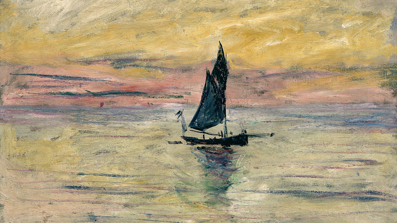 'El velero, efecto del atardecer' (Claude Monet, 1885). Musée Marmottan Monet, París.