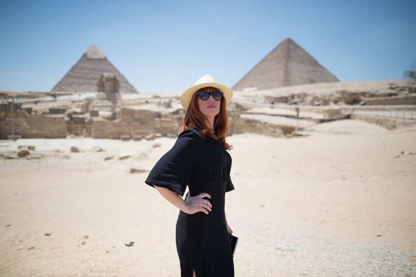 Paula Bonet, en Egipto en una imagen  de su álbum personal © Noemí Elías