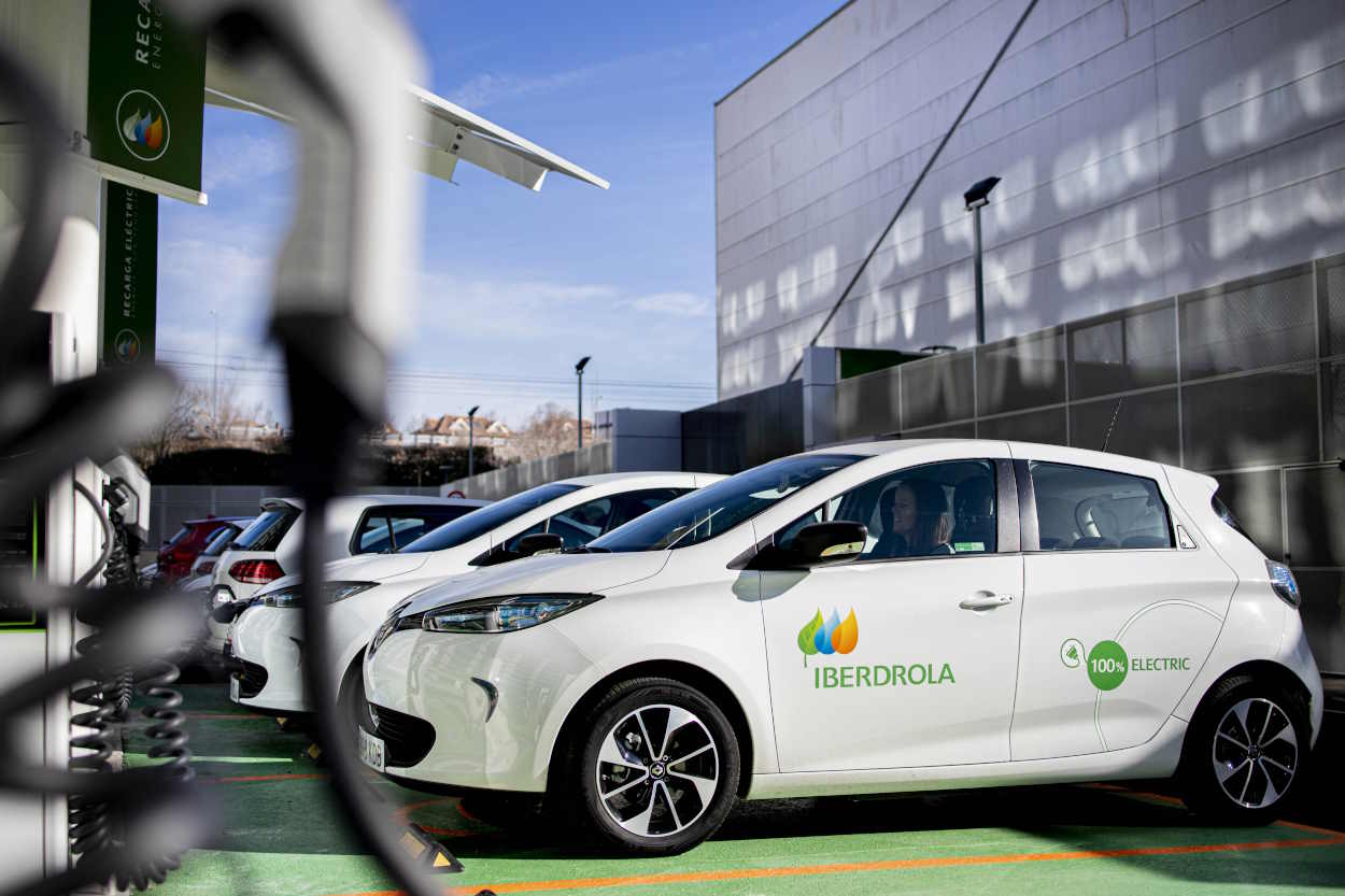 Punto de recarga de vehículo eléctrico de Iberdrola