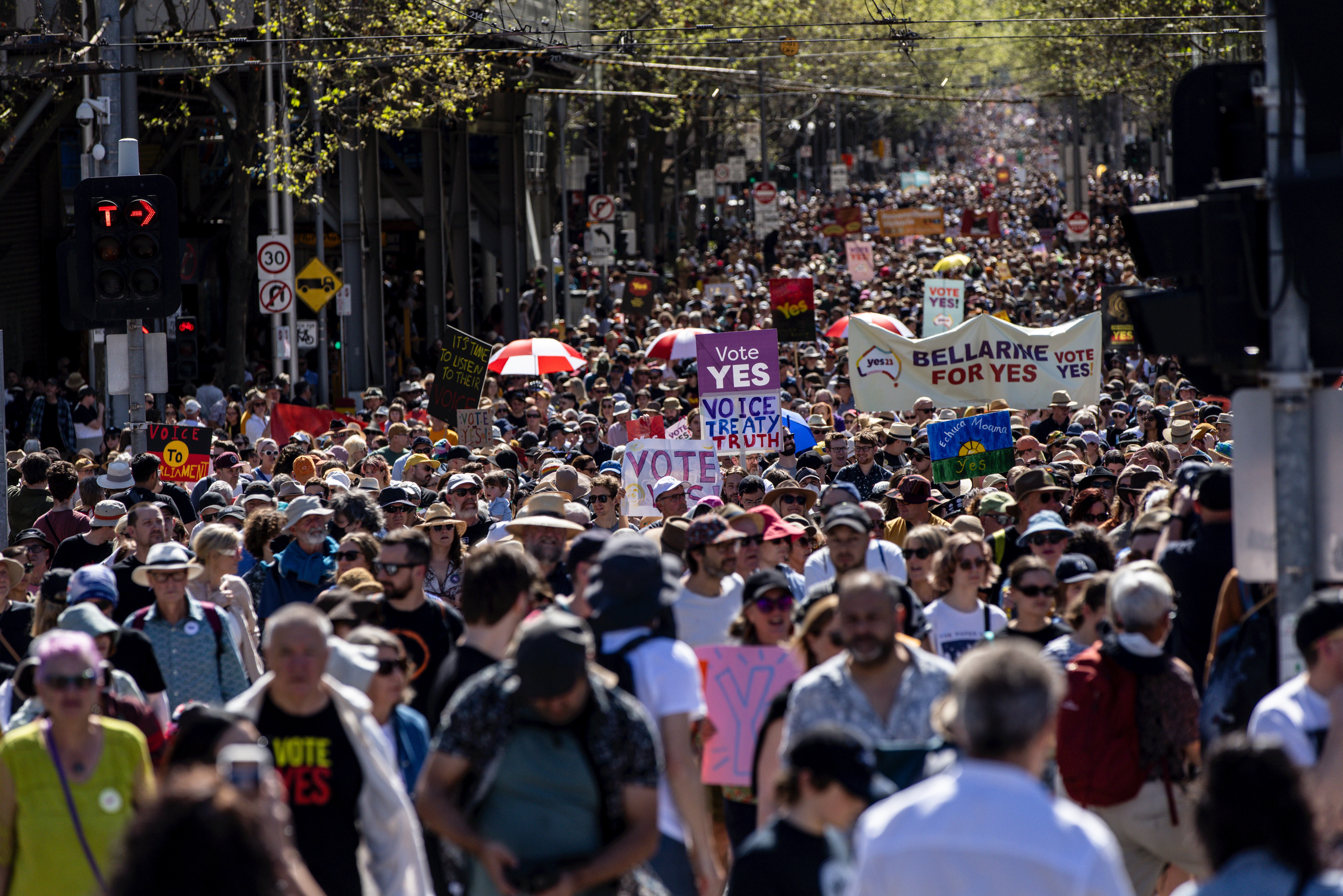 Manifestación en Australia por la consulta