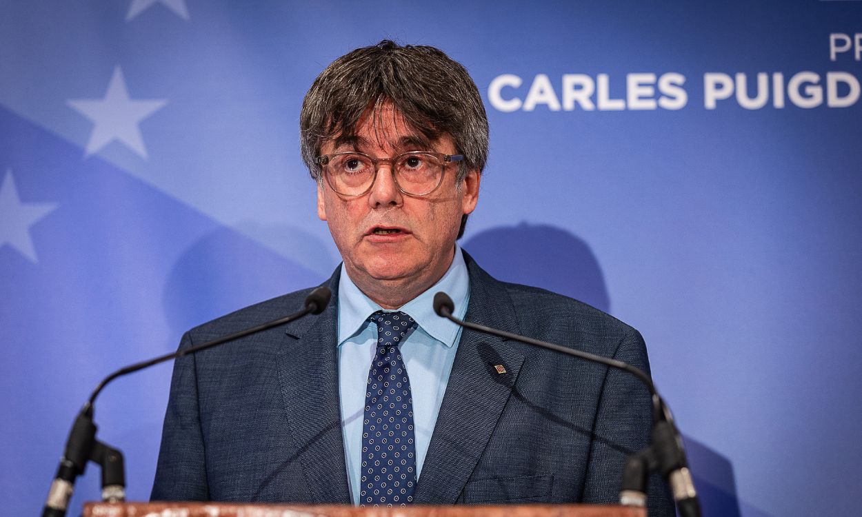 El expresidente de la Generalitat y eurodiputado de Junts, Carles Puigdemont