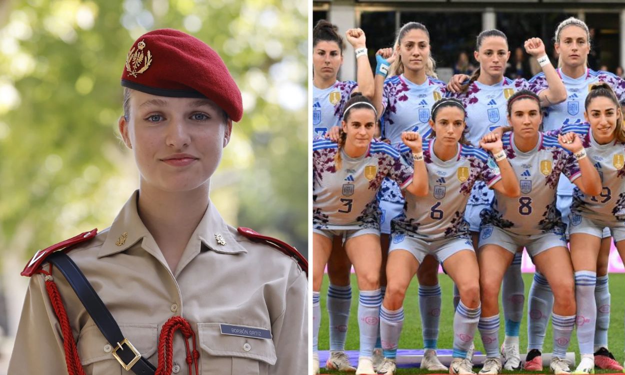 La princesa Leonor y la Selección Femenina Española de Fútbol.