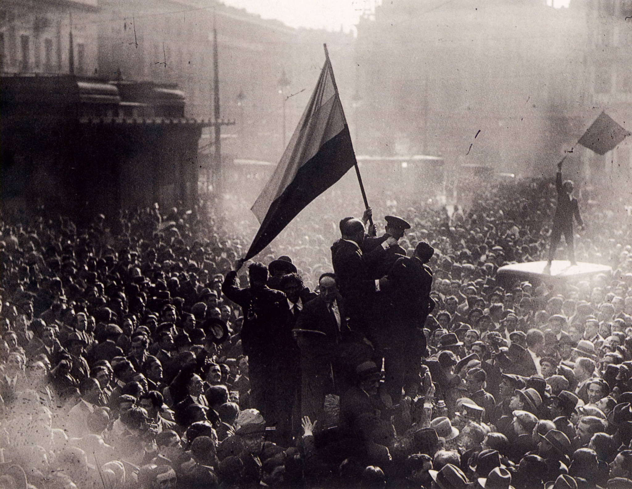 La proclamación de la Segunda República, fotografía de Alfonso Sánchez Portela.
