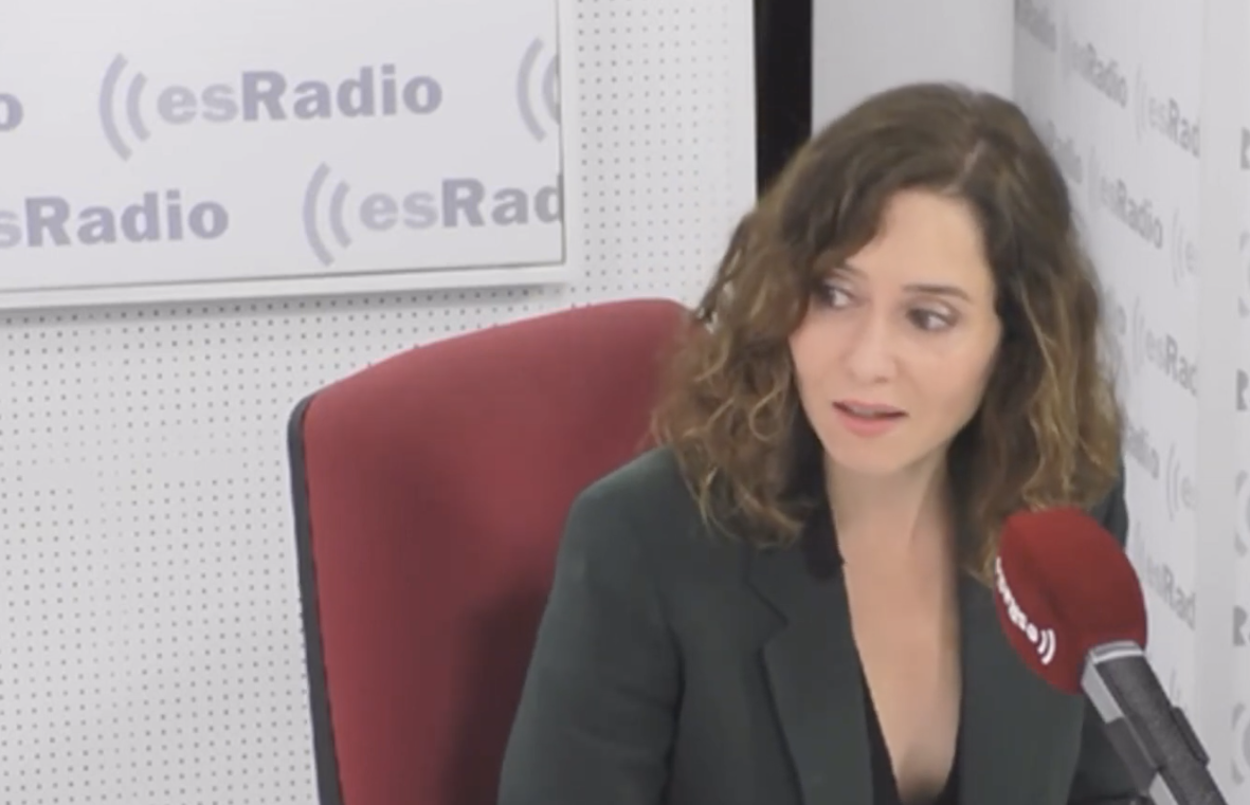 Isabel Díaz Ayuso en esRadio. Youtube