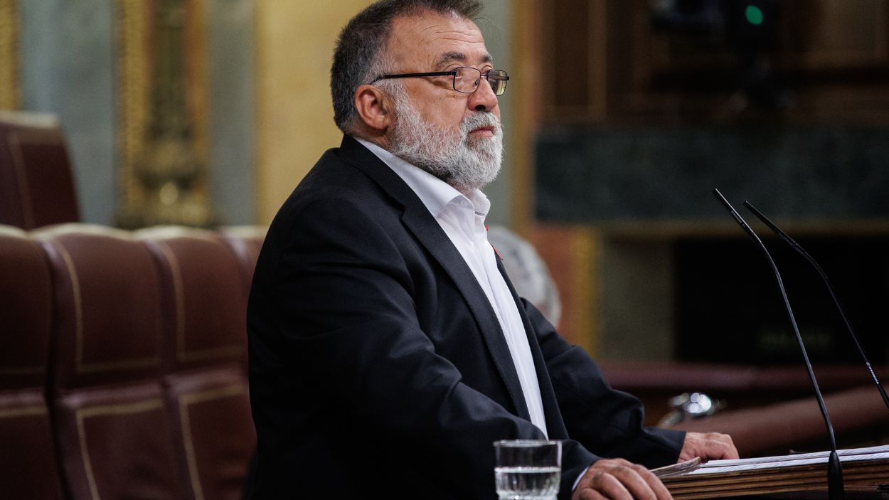 El diputado socialista Herminio Rufino Sancho Iñiguez en el Congreso. EP.