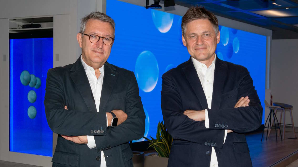 Juan Luis Moreno, Chief Innovation Officer en The Valley y Javier Vizcaíno, responsable del área de Pymes en Telefónica España