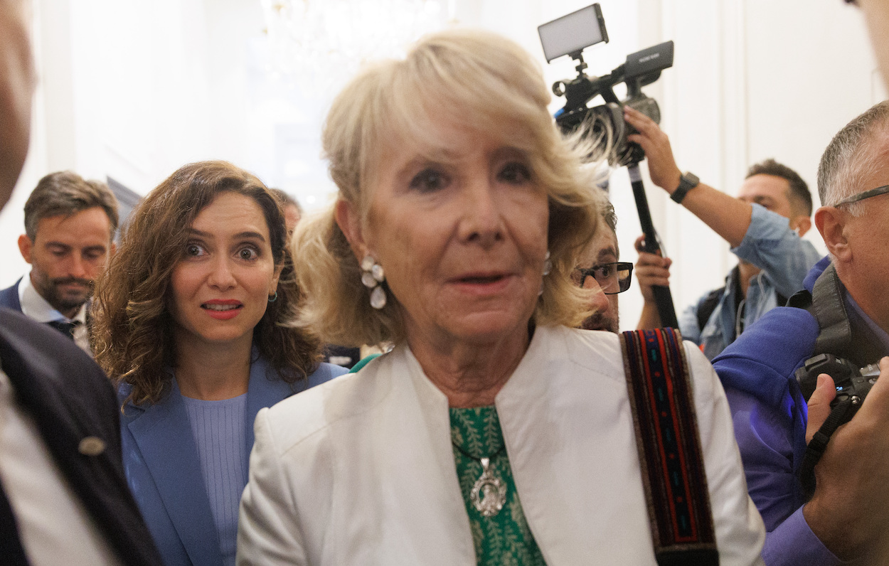 Isabel Dïaz Ayuso y Esperanza Aguirre en una foto de archivo. EP