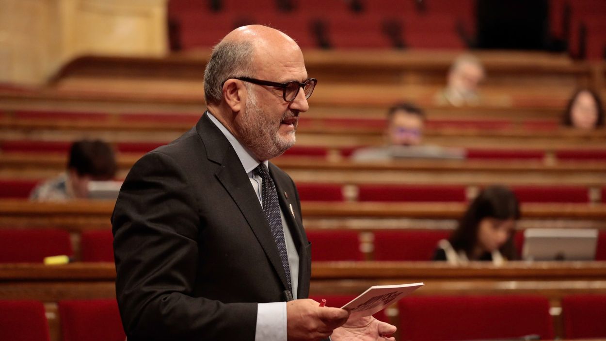 El diputado de Junts Eduard Pujol en el Parlament de Cataluña. EP.