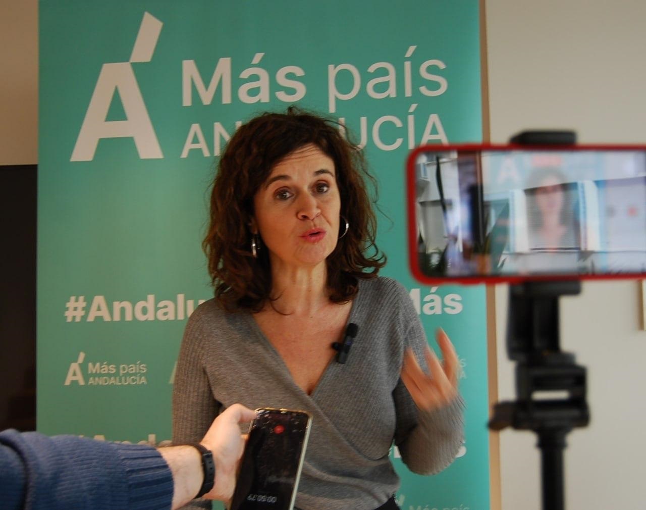La presidenta de Más País Andalucía, Esperanza Gómez, en una imagen de archivo. EP.