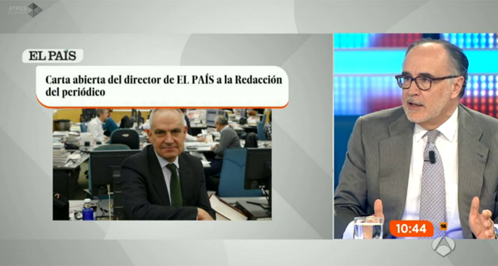 Javier Ayuso, director adjunto de 'El País', explicó los cambios de su diario en 'Espejo Público' 