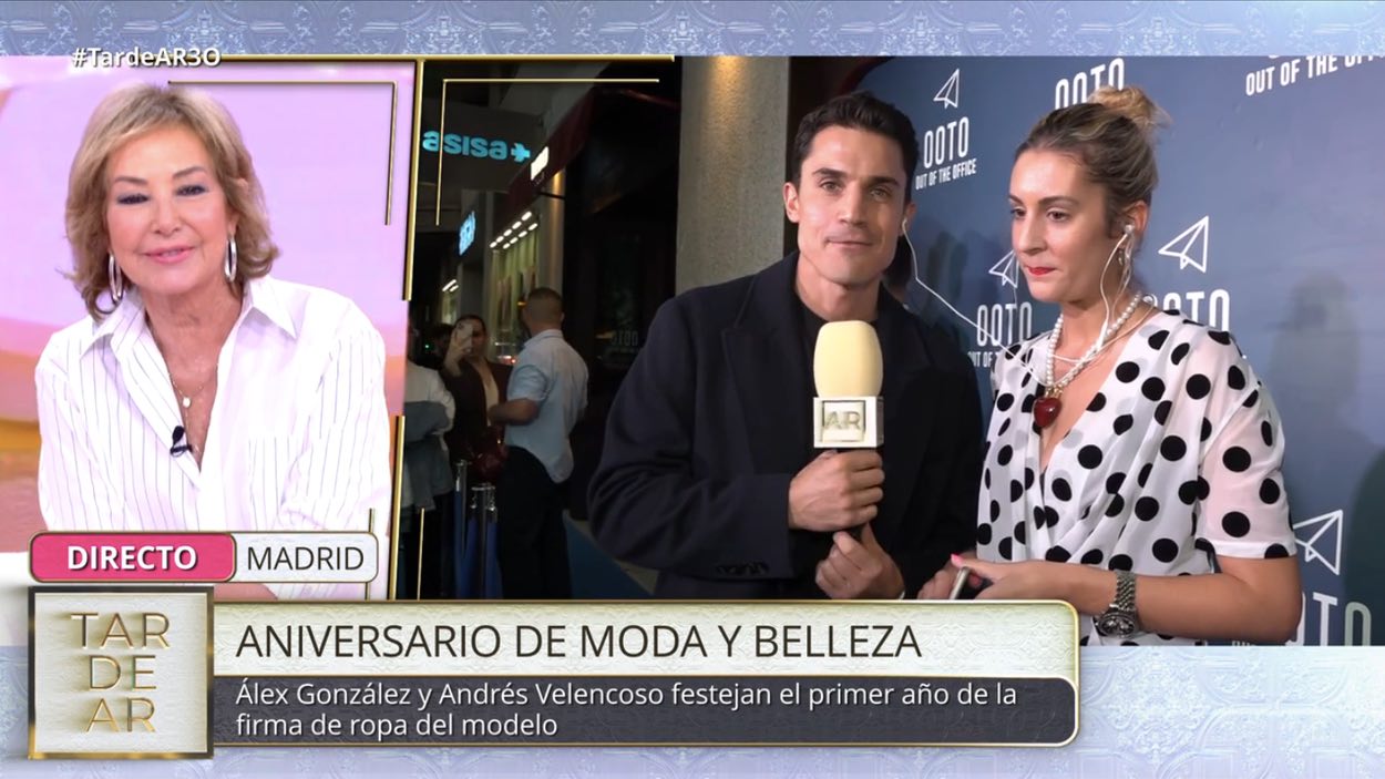 Ana Rosa Quintana pronuncia en 'TardeAR' unas palabras relacionadas con la ropa que debería quitarse Álex González. Mediaset España