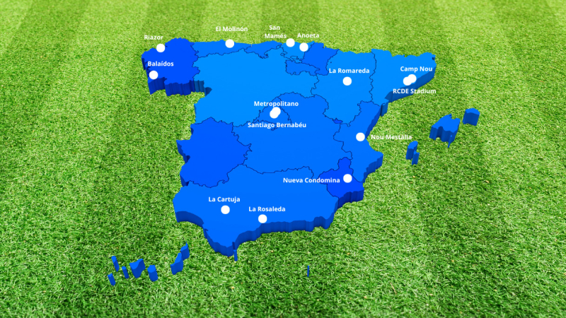Estos son los estadios preseleccionados para el Mundial de España 2030