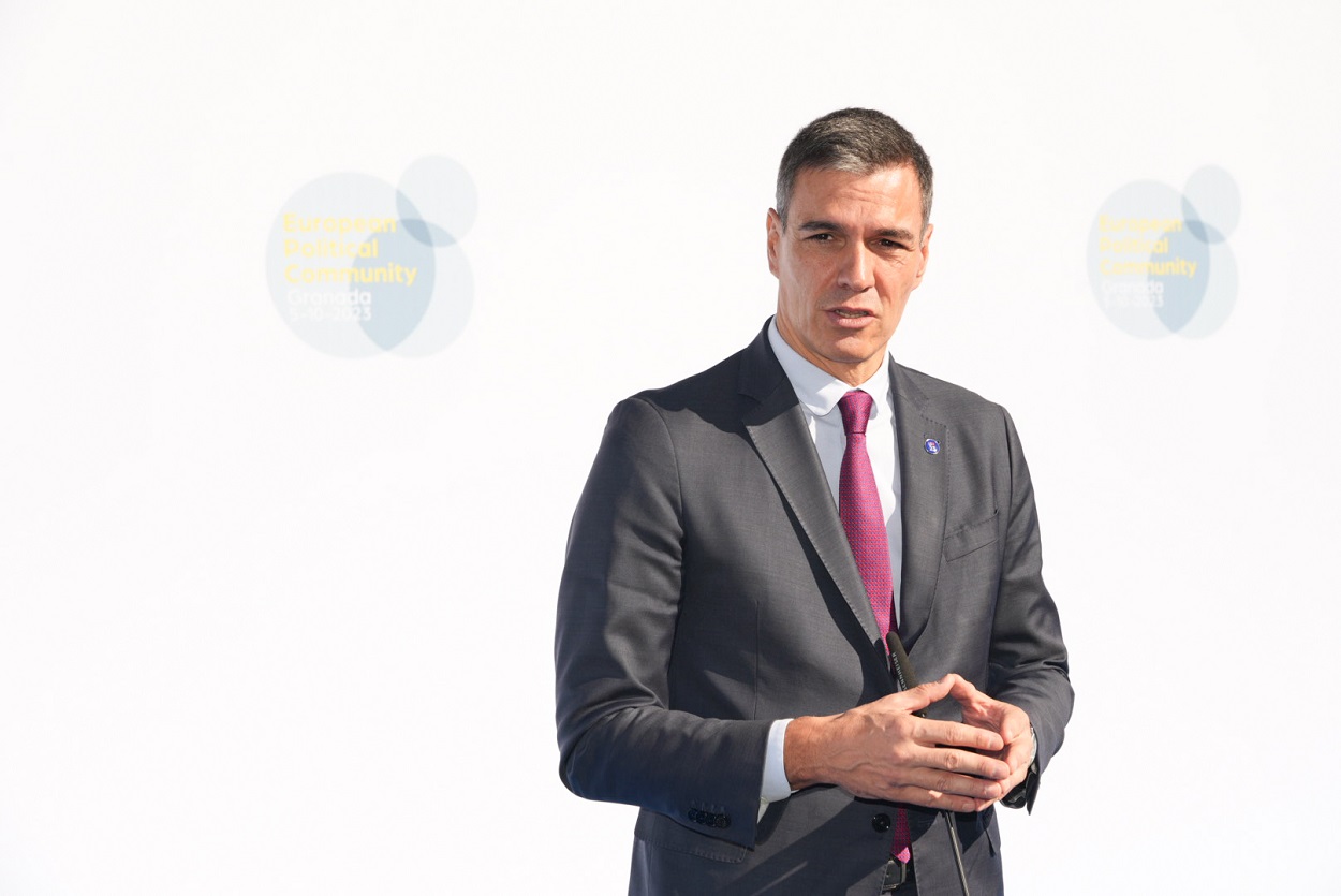 Pedro Sánchez en la Cumbre de Granada. EP