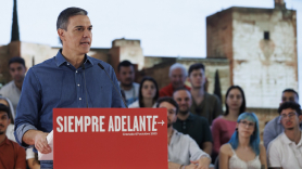 El secretario general del PSOE y presidente del Gobierno en funciones, Pedro Sánchez, durante su participación en un acto público, a 07 de octubre del 2023 en Granada. EP.