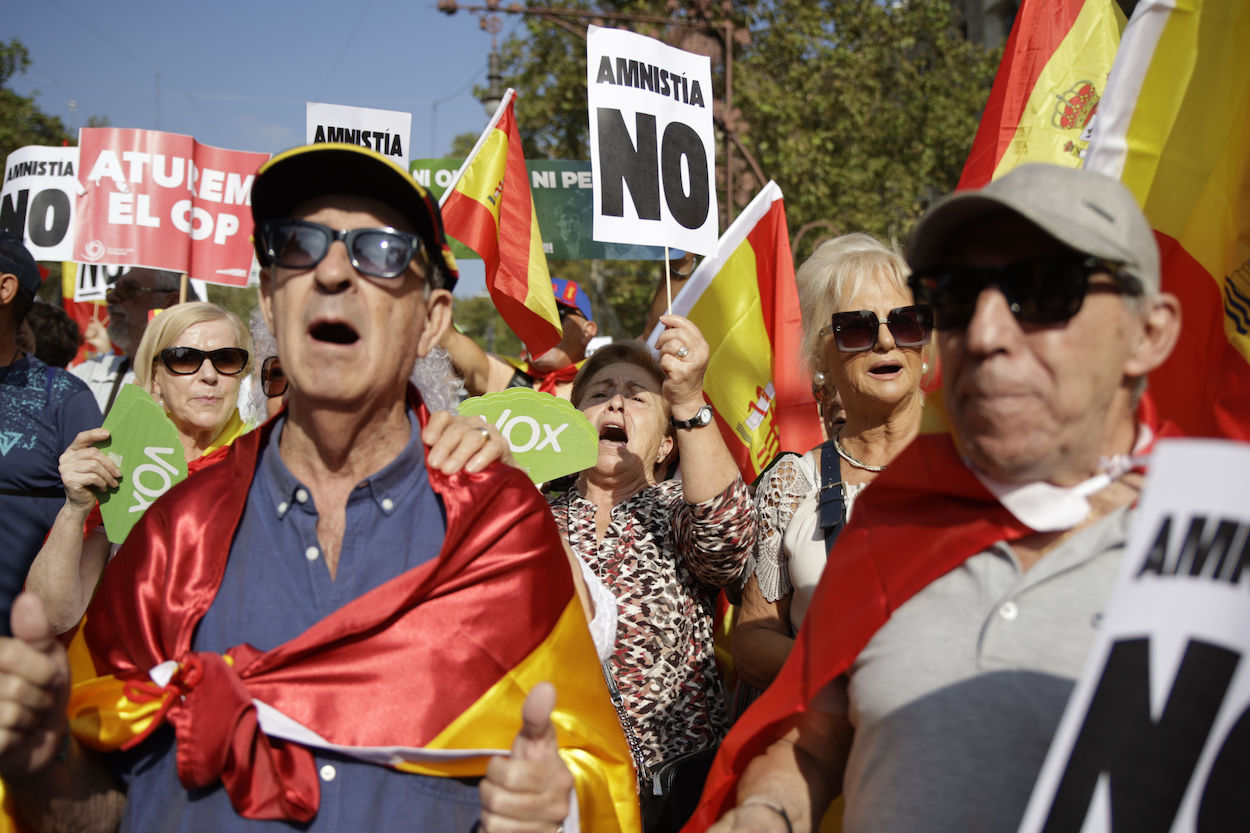 Sociedad Civil Catalana convoca una manifestación contra la amnistía en Barcelona. EP