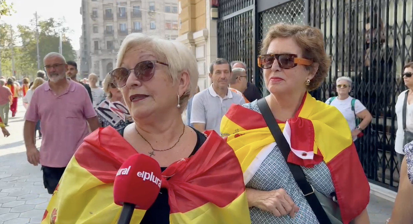 Conchita, una manifestante de Barcelona. EP 
