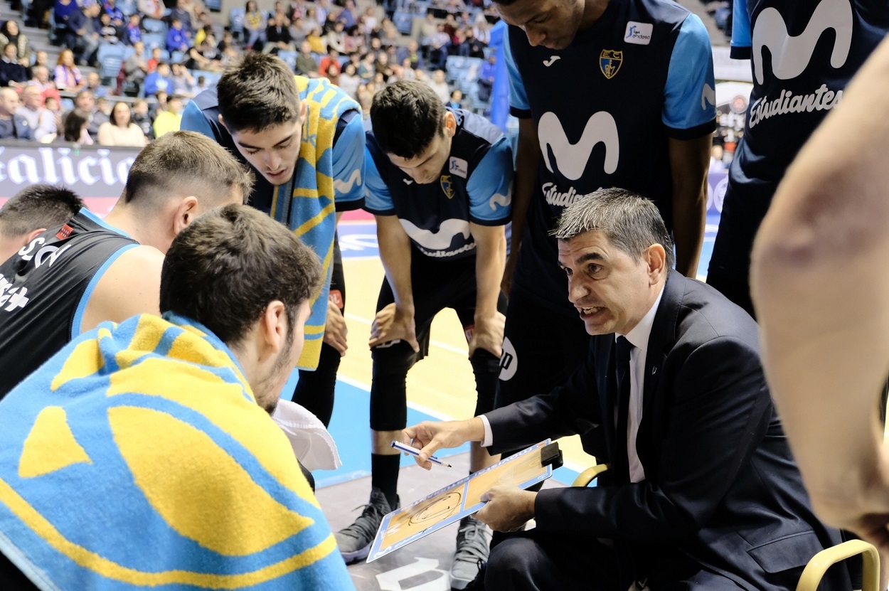 Josep María Berrocal en un entrenamiento del Estudiantes. EP.