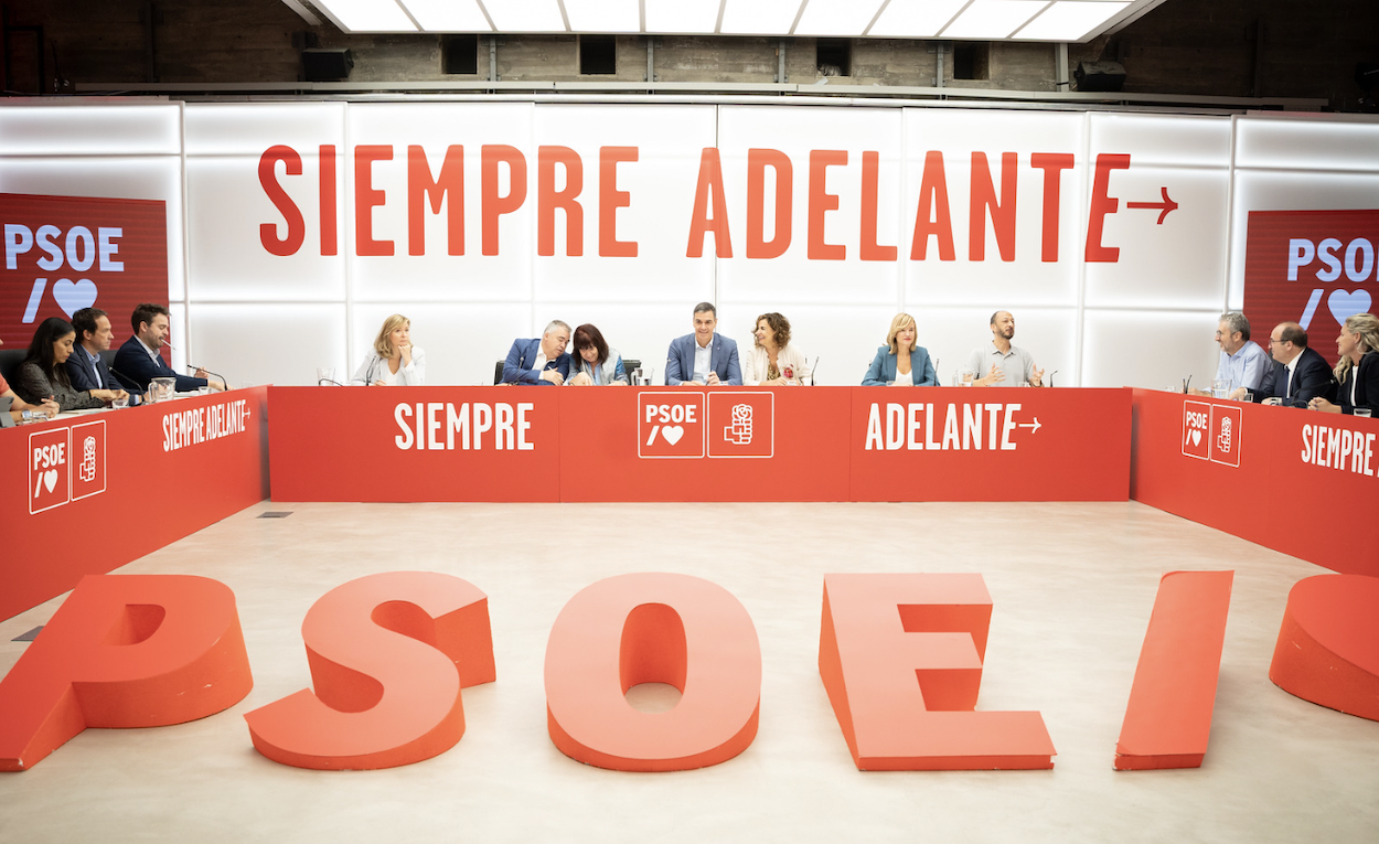 La Ejecutiva del PSOE se reúne en Ferraz. EP