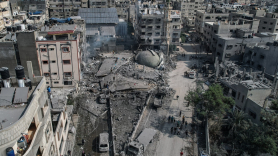 Vista aérea de Gaza tras el bombardeo israelí. EP.