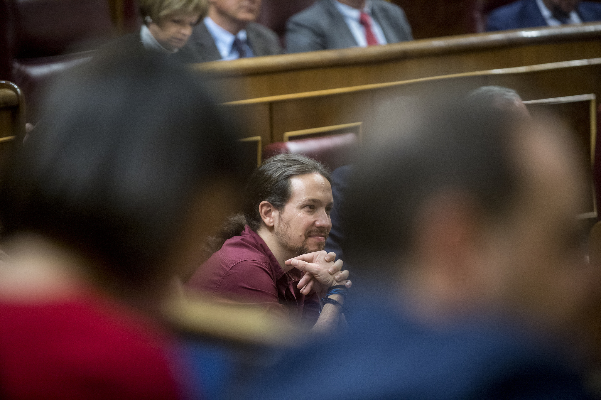 Pablo Iglesias en el Congreso de los Diputados.
