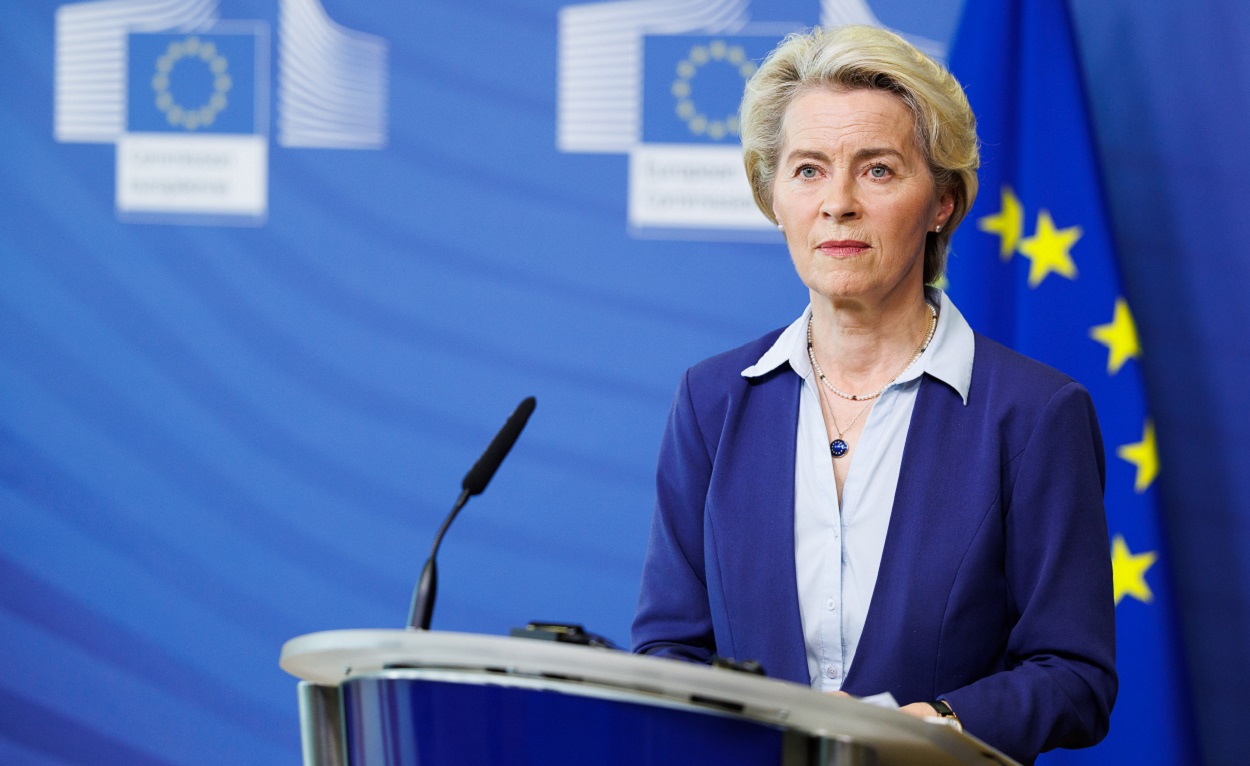 La presidenta de la Comisión Europea, Ursula von der Leyen, en una imagen de archivo. EP.