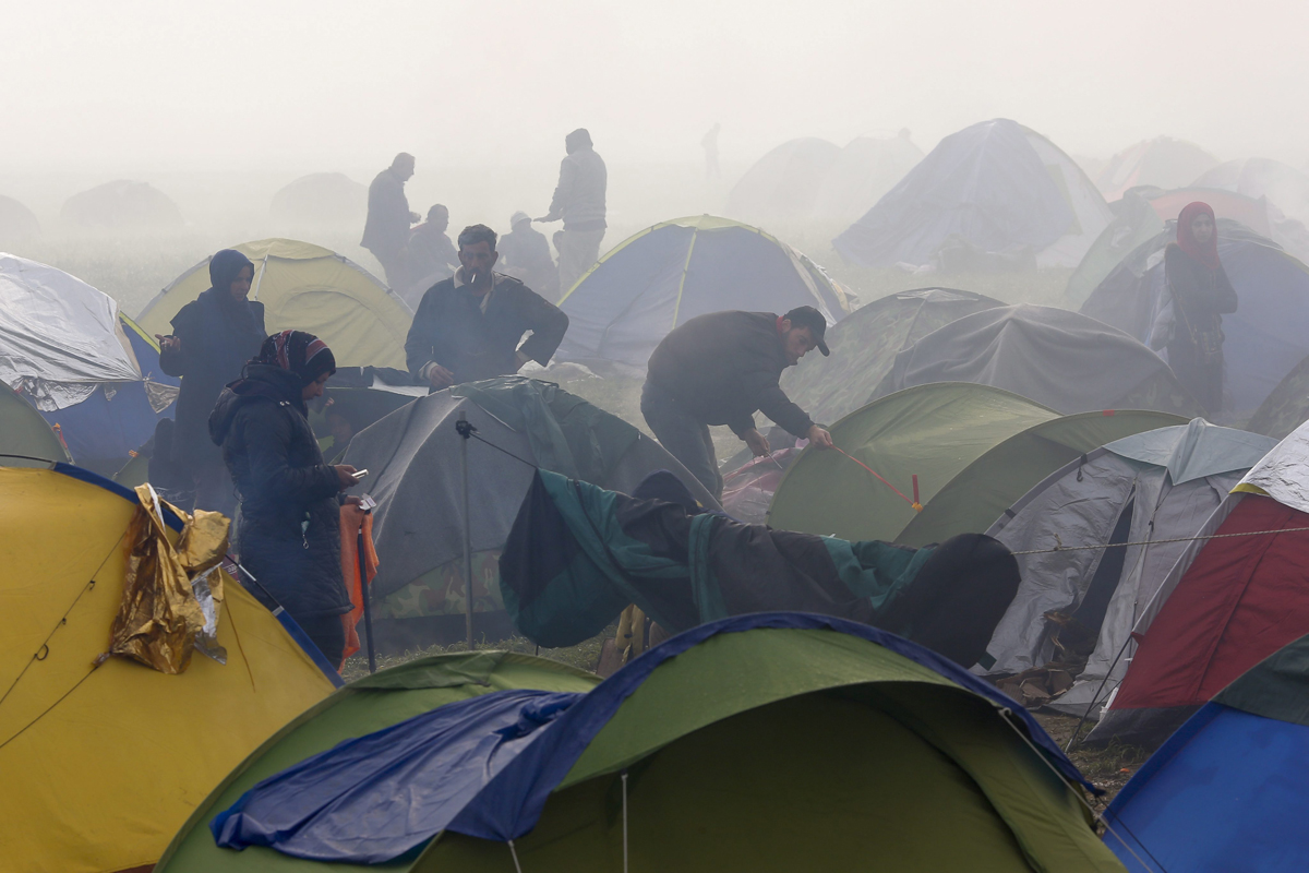 Uno de los campamentos de refugiados sirios desatendidos por la Unión Europea.