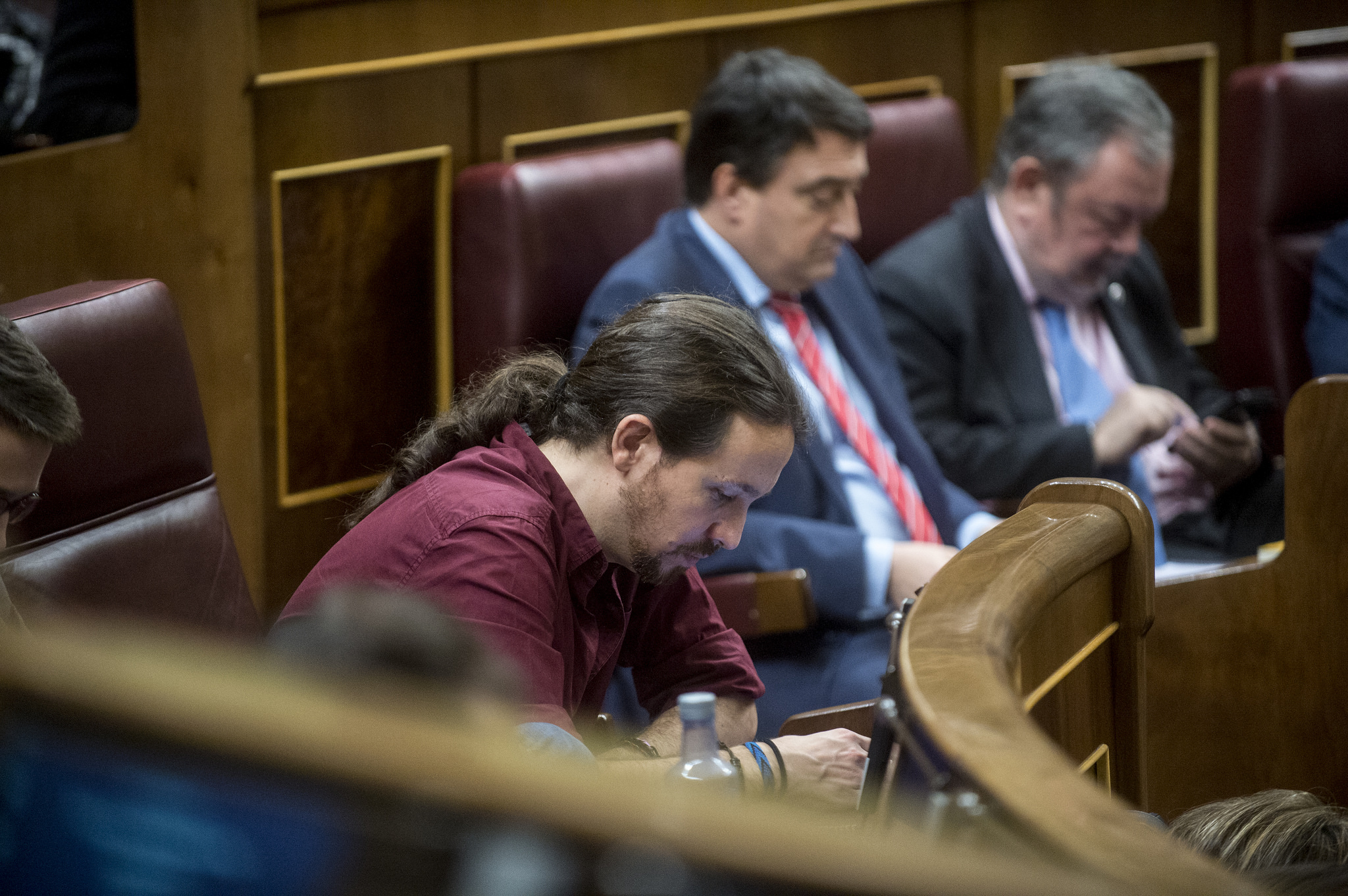 Pablo Iglesias en el Congreso de los Diputados. 