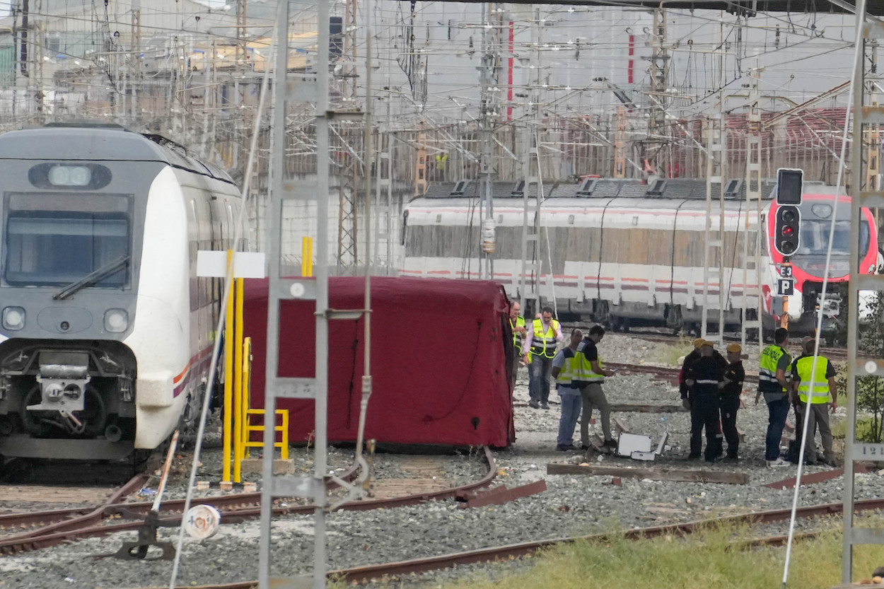 Tren en el que fue encontrado sin vida Álvaro Prieto. EP