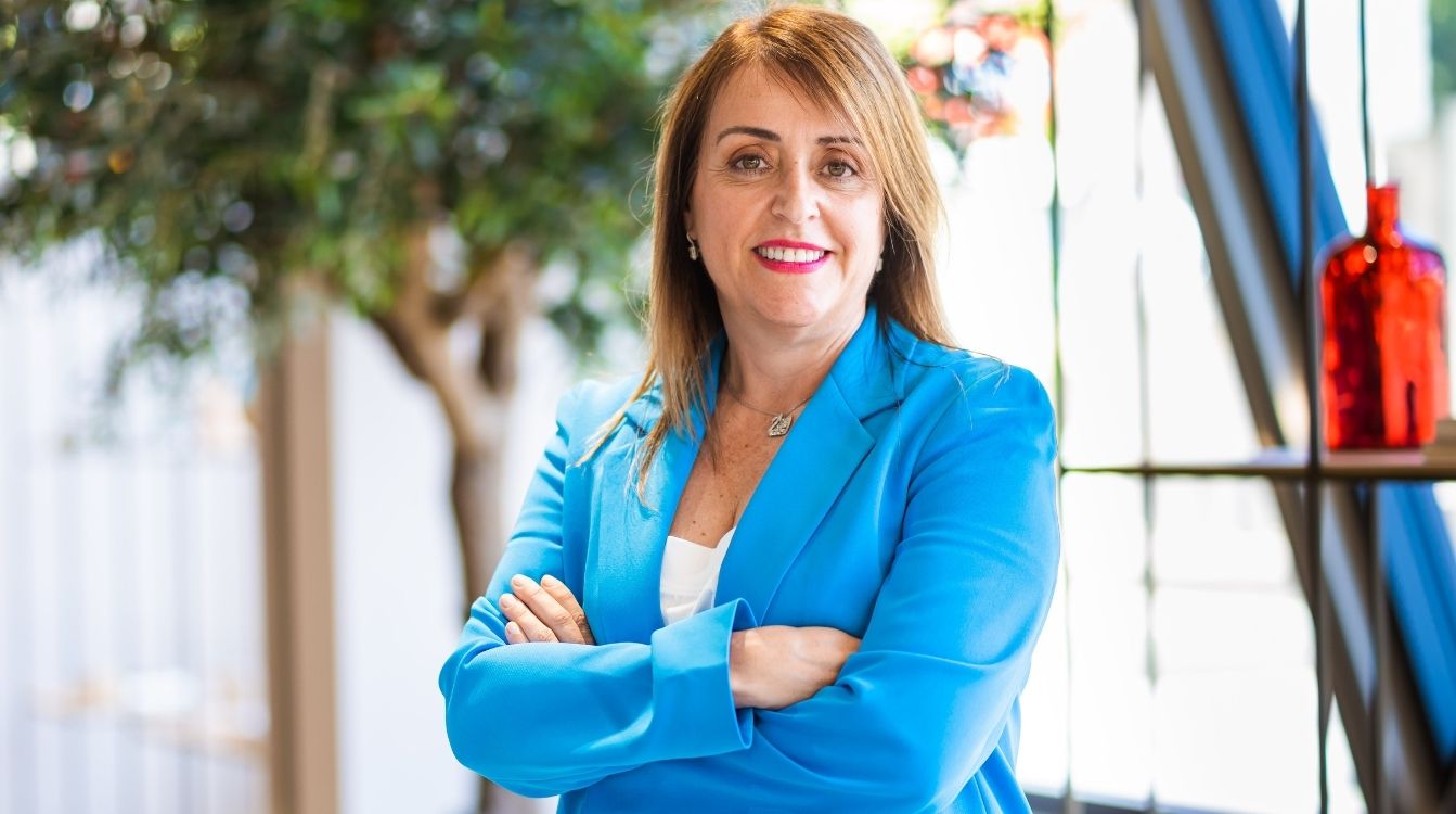 María José Cascajo, fundadora y directora financiera de la farmacéutica HC Clover, que ha recibido el  ‘Premio Mujer Empresaria CaixaBank 2023’