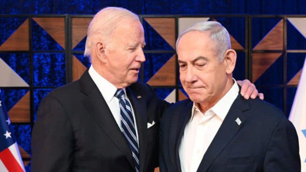 El presidente de EE.UU, Joe Biden, junto a Benjamin Netanyahu en Israel. EP.
