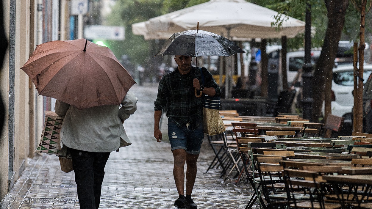 La AEMET activa las alertas por lluvias. EP