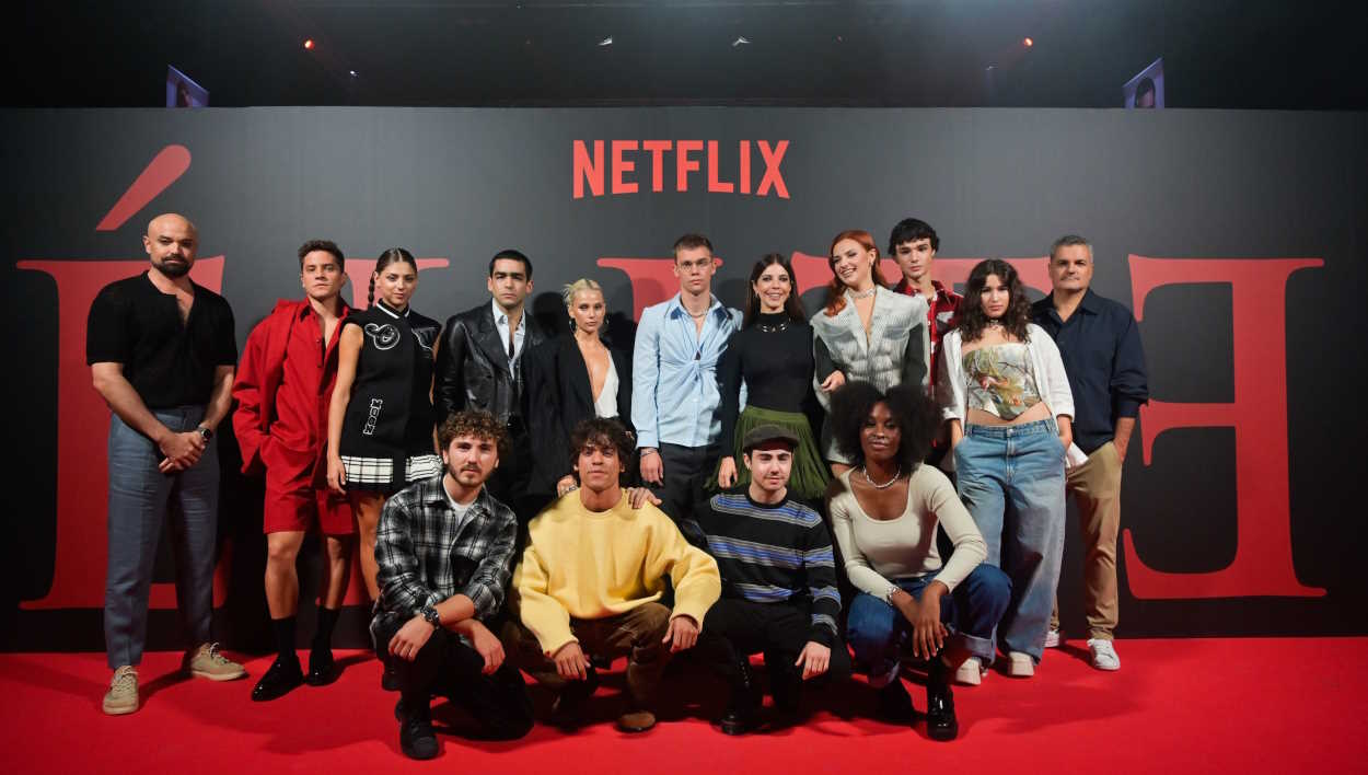 El casting de Élite en la última presentación de Netflix. EP