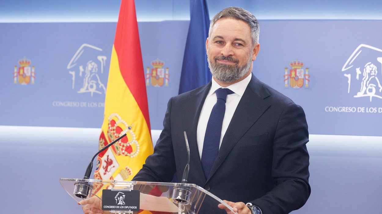 El presidente de Vox, Santiago Abascal, en una fotografía de archivo. EP