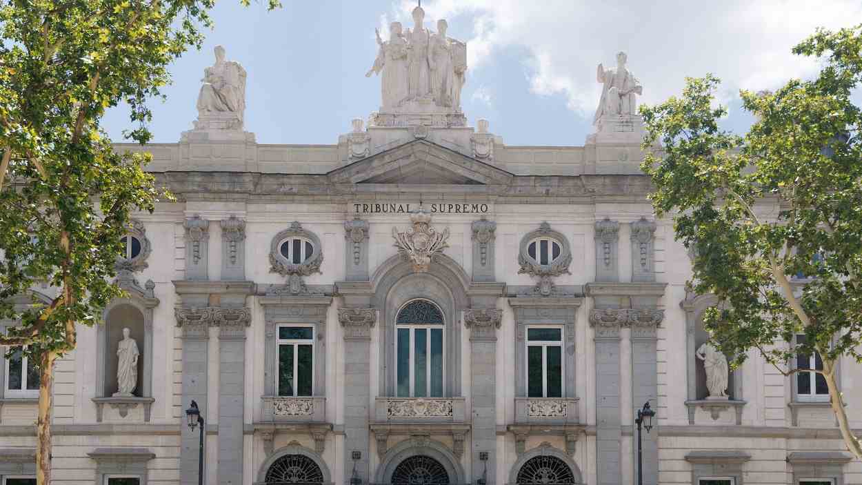 Fachada del Tribunal Supremo, en Madrid. EP
