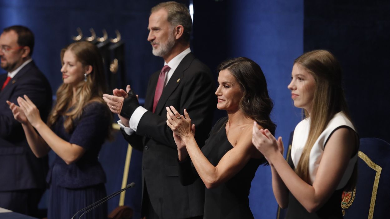 Los reyes, la princesa y la infanta en los Premios Princesa de Asturias. EP.